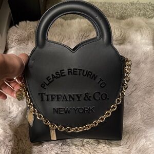Tiffany & Co. Black Bag with Gold Accents